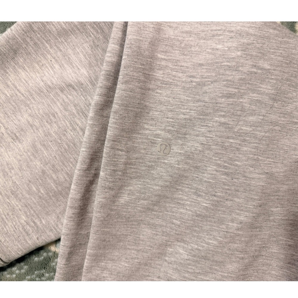 Lululemon Align Wide Leg Cropped Pant Heathered Core Light Grey Nulu Size 2 - Picture 3 of 4